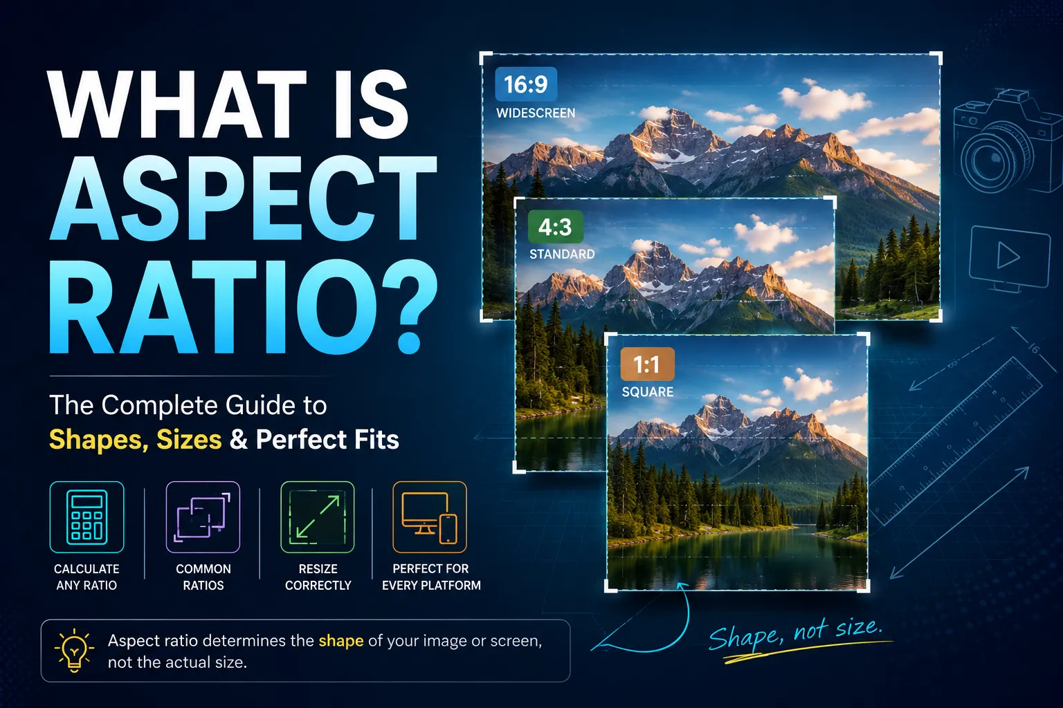 What is aspect ratio — a visual guide to width-to-height proportions
