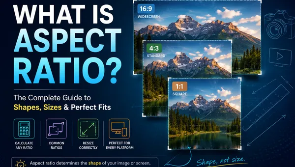 What is aspect ratio — a visual guide to width-to-height proportions